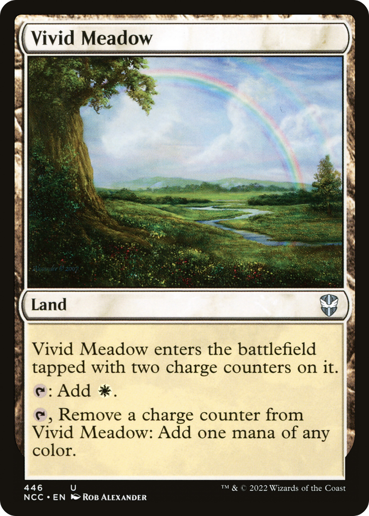 Vivid Meadow (NCC-446) - New Capenna Commander - Premium MTG Single from Wizards of the Coast - Just $0.08! Shop now at Game Crave Tournament Store