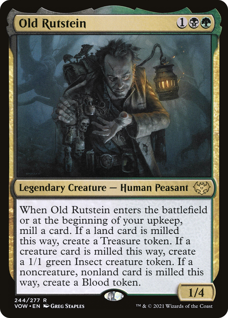Old Rutstein (VOW-244) - Innistrad: Crimson Vow Foil - Premium MTG Single from Wizards of the Coast - Just $0.15! Shop now at Game Crave Tournament Store