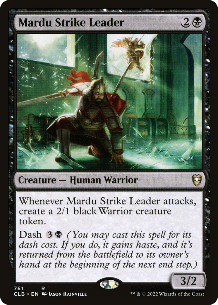 Mardu Strike Leader (CLB-761) - Commander Legends: Battle for Baldur's Gate - Premium MTG Single from Wizards of the Coast - Just $0.25! Shop now at Game Crave Tournament Store