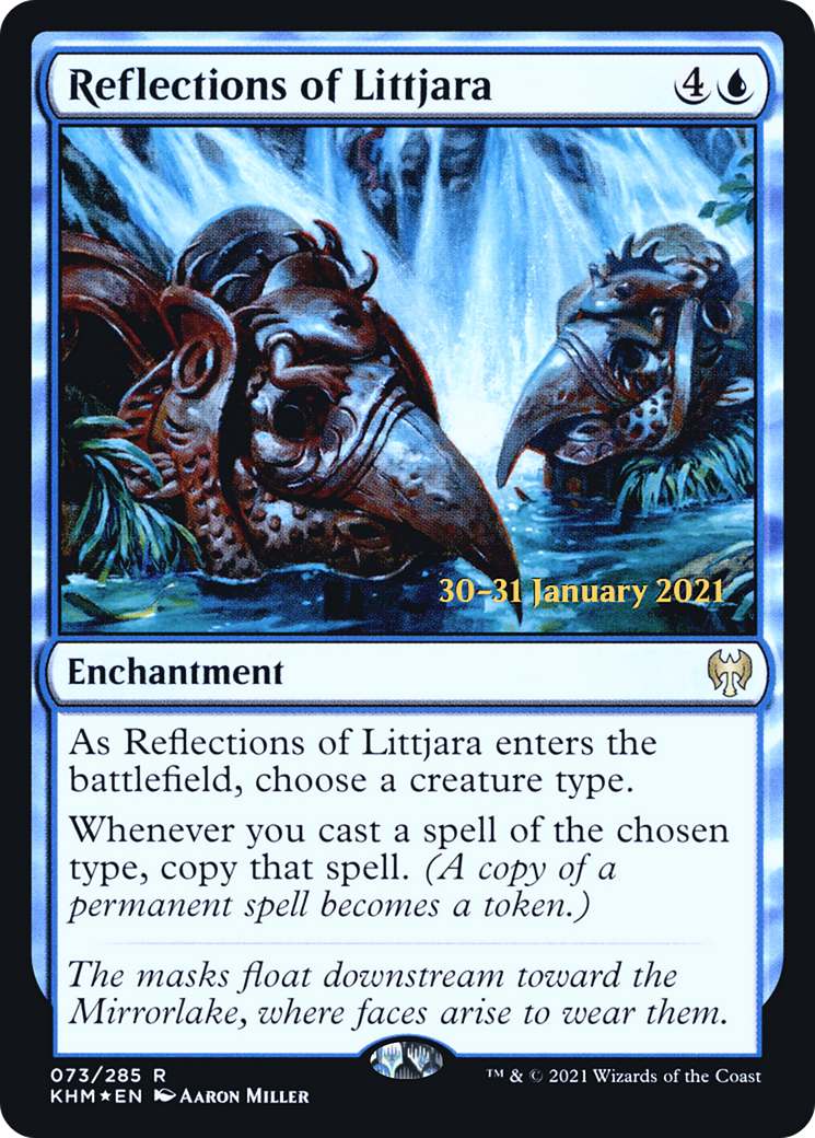 Reflections of Littjara (PKHM-73S) - Kaldheim Promos Foil - Premium MTG Single from Wizards of the Coast - Just $3.37! Shop now at Game Crave Tournament Store