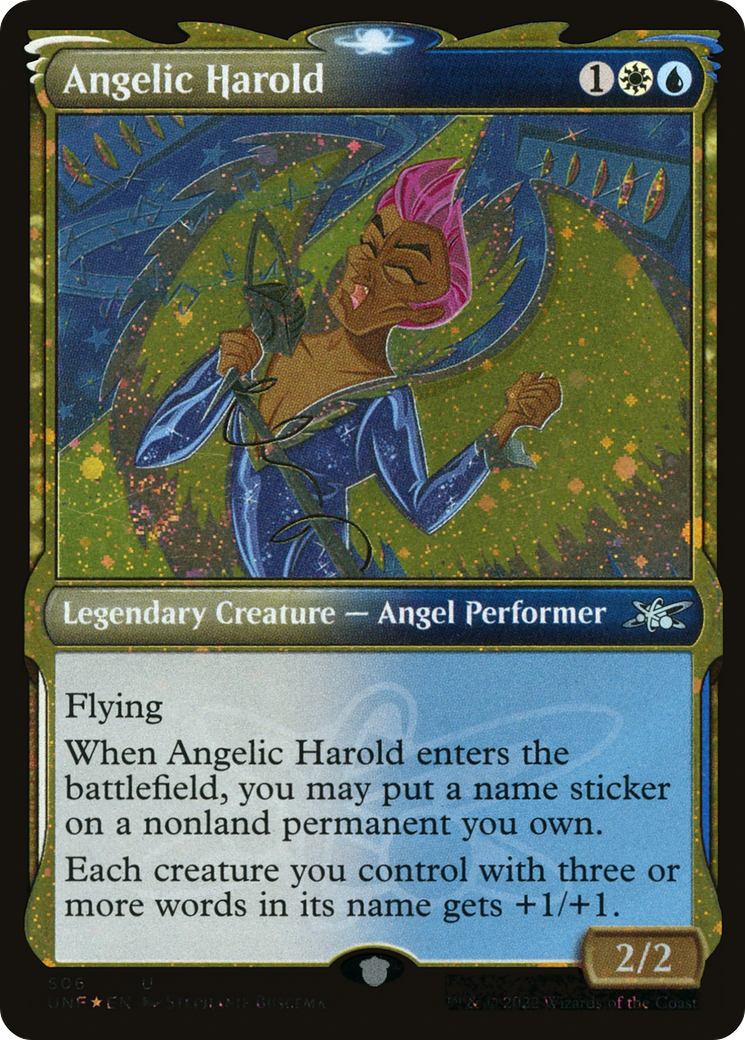 Angelic Harold (UNF-506) - Unfinity: (Showcase) Foil - Premium MTG Single from Wizards of the Coast - Just $0.08! Shop now at Game Crave Tournament Store