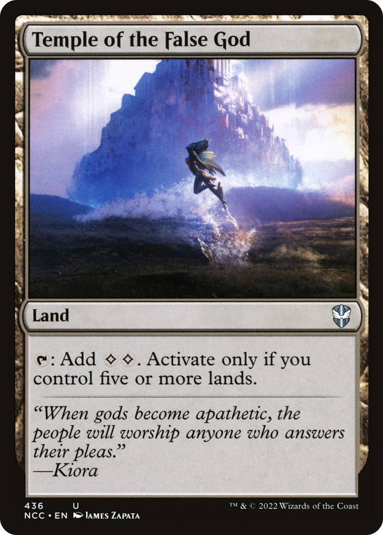 Temple of the False God (NCC-436) - New Capenna Commander - Premium MTG Single from Wizards of the Coast - Just $0.08! Shop now at Game Crave Tournament Store