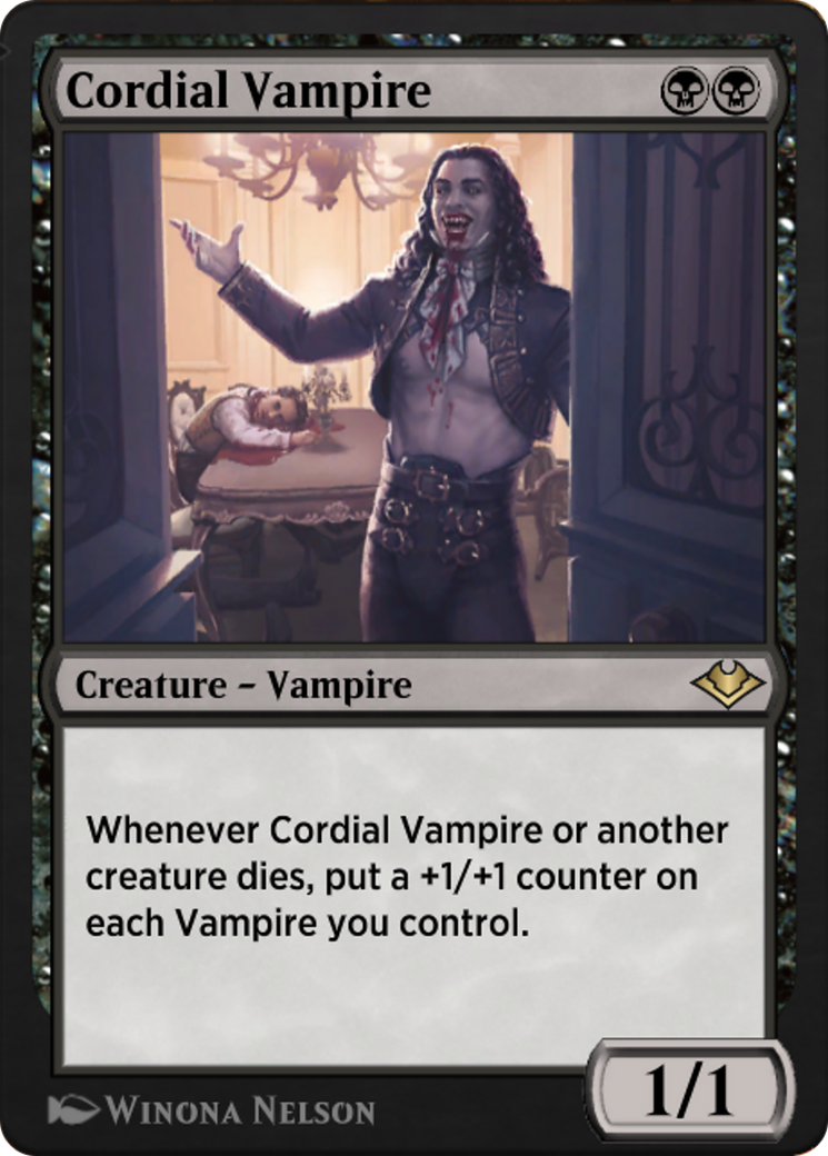 Cordial Vampire (J21-306) - Jumpstart: Historic Horizons - Premium MTG Single from Wizards of the Coast - Just $0! Shop now at Game Crave Tournament Store