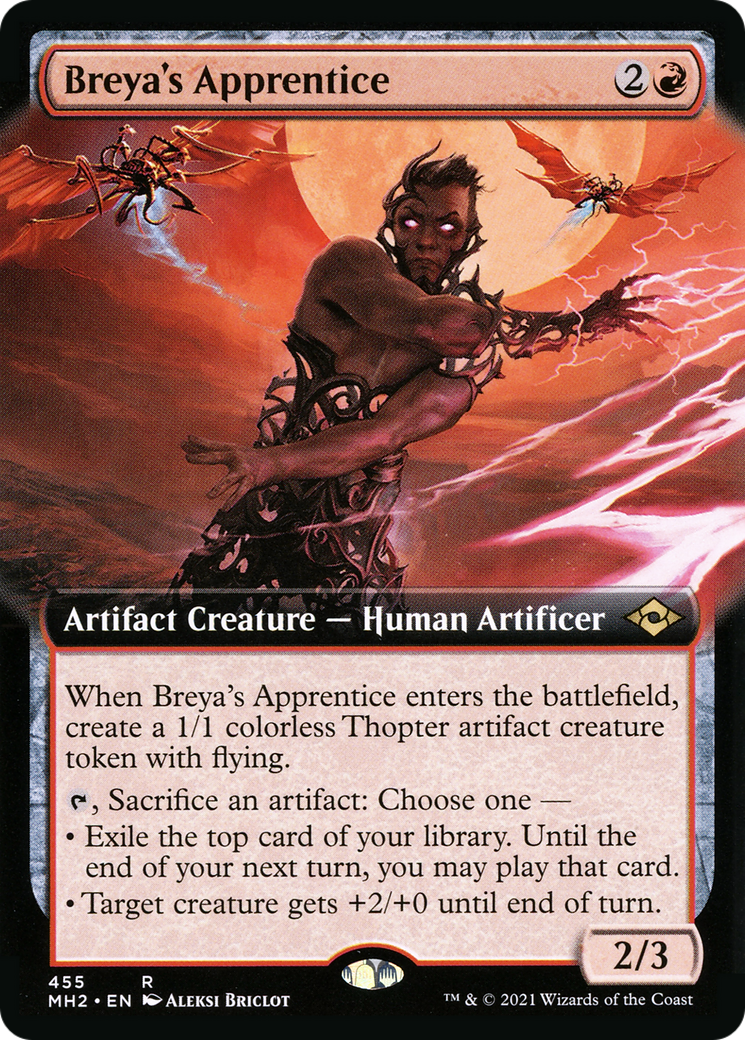 Breya's Apprentice (MH2-455) - Modern Horizons 2: (Extended Art) Foil - Premium MTG Single from Wizards of the Coast - Just $0.48! Shop now at Game Crave Tournament Store