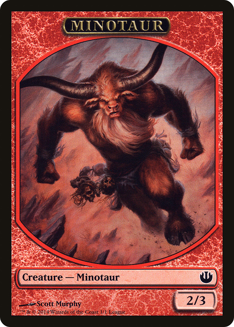 Minotaur (L14-002) - League Tokens 2014 - Premium MTG Single from Wizards of the Coast - Just $1.06! Shop now at Game Crave Tournament Store