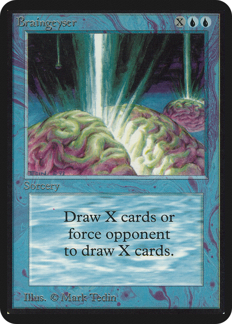 Braingeyser (LEA-050) - Limited Edition Alpha - Premium MTG Single from Wizards of the Coast - Just $0! Shop now at Game Crave Tournament Store