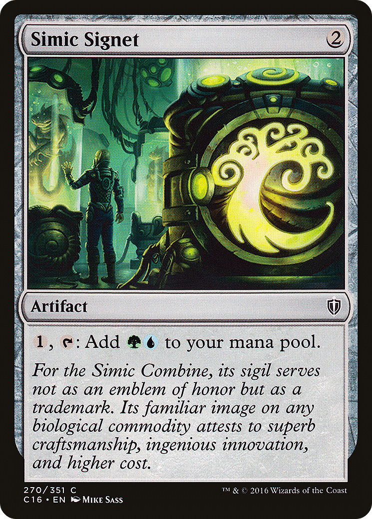 Simic Signet (C16-270) - Commander 2016 - Premium MTG Single from Wizards of the Coast - Just $0.08! Shop now at Game Crave Tournament Store