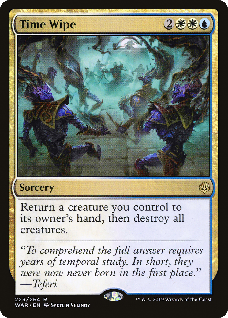 Time Wipe (WAR-223) - War of the Spark Foil - Premium MTG Single from Wizards of the Coast - Just $0.29! Shop now at Game Crave Tournament Store