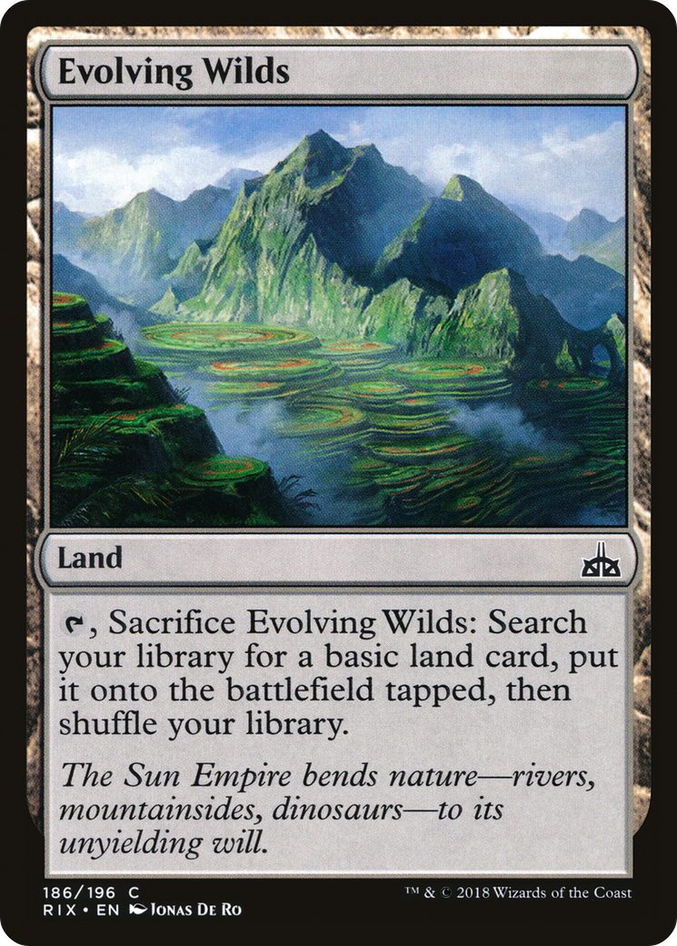 Evolving Wilds (RIX-186) - Rivals of Ixalan Foil - Premium MTG Single from Wizards of the Coast - Just $0.55! Shop now at Game Crave Tournament Store