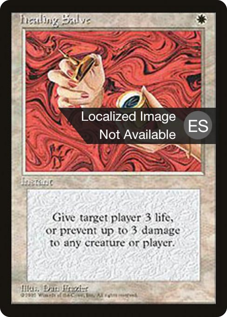 Healing Salve (4BB-028) - Fourth Edition Foreign Black Border - Premium MTG Single from Wizards of the Coast - Just $0.40! Shop now at Game Crave Tournament Store