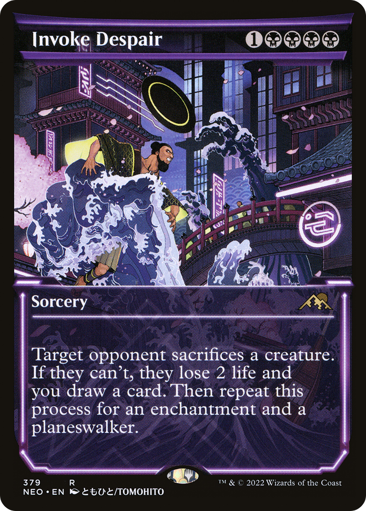 Invoke Despair (NEO-379) - Kamigawa: Neon Dynasty: (Showcase) - Premium MTG Single from Wizards of the Coast - Just $0.09! Shop now at Game Crave Tournament Store