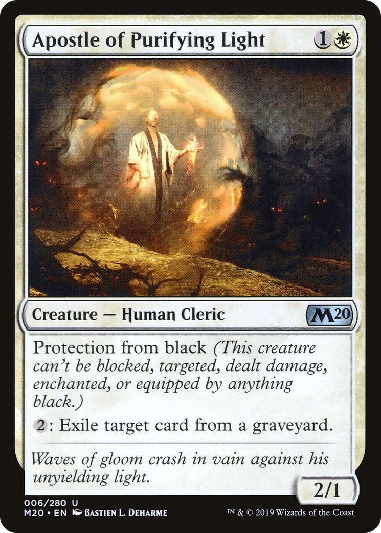 Apostle of Purifying Light (M20-006) - Core Set 2020 Foil - Premium MTG Single from Wizards of the Coast - Just $0.08! Shop now at Game Crave Tournament Store