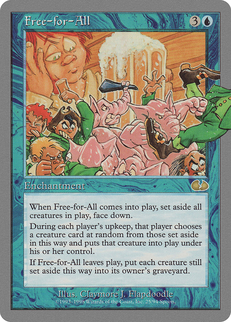 Free-for-All (UGL-025) - Unglued - Premium MTG Single from Wizards of the Coast - Just $0.39! Shop now at Game Crave Tournament Store
