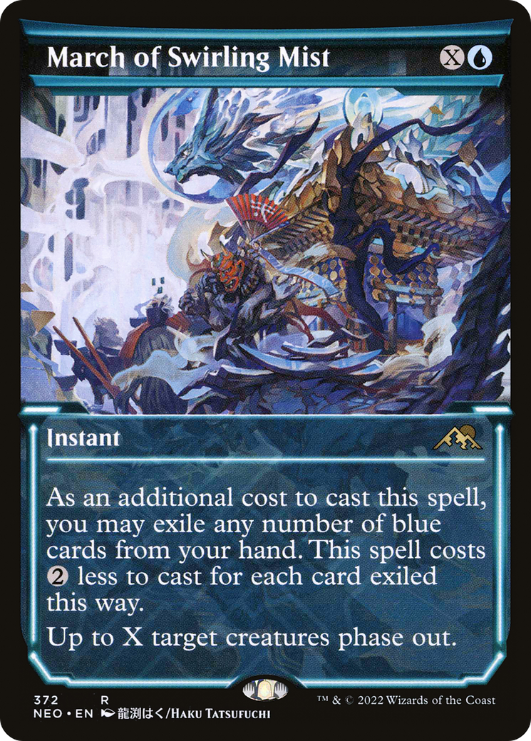 March of Swirling Mist (NEO-372) - Kamigawa: Neon Dynasty: (Showcase) Foil - Premium MTG Single from Wizards of the Coast - Just $3.76! Shop now at Game Crave Tournament Store