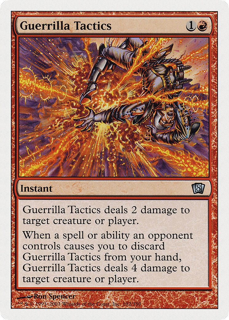 Guerrilla Tactics (8ED-192) - Eighth Edition - Premium MTG Single from Wizards of the Coast - Just $0.08! Shop now at Game Crave Tournament Store