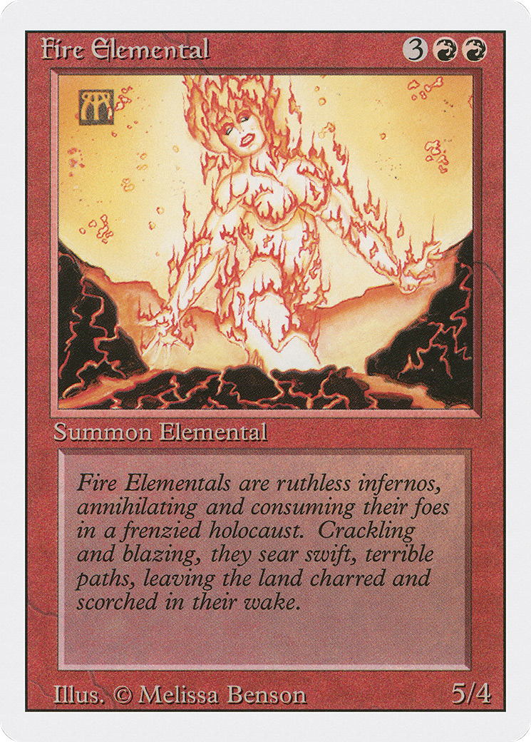 Fire Elemental (3ED-149) - Revised Edition - Premium MTG Single from Wizards of the Coast - Just $0.08! Shop now at Game Crave Tournament Store