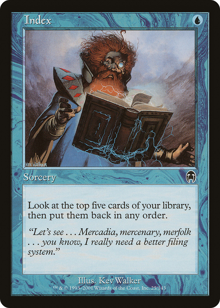 Index (APC-025) - Apocalypse Foil - Premium MTG Single from Wizards of the Coast - Just $0.23! Shop now at Game Crave Tournament Store