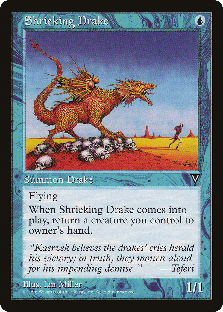 Shrieking Drake (VIS-043) - Visions - Premium MTG Single from Wizards of the Coast - Just $0.08! Shop now at Game Crave Tournament Store