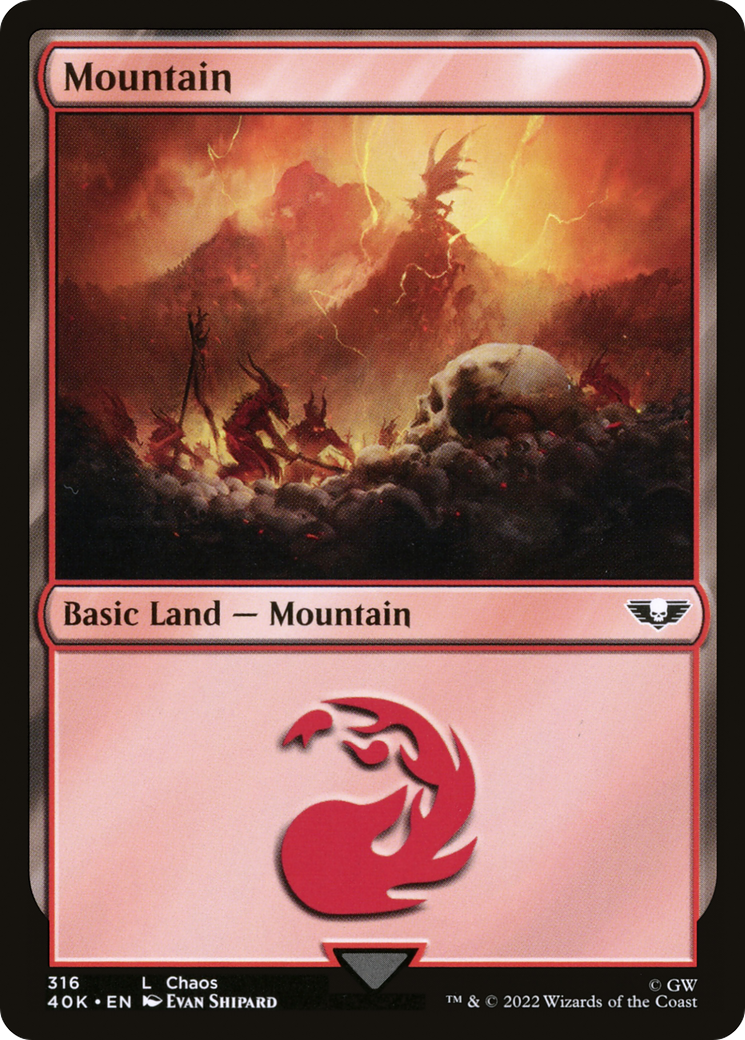 Mountain (40K-316) - Warhammer 40,000 Commander - Premium MTG Single from Wizards of the Coast - Just $0.08! Shop now at Game Crave Tournament Store