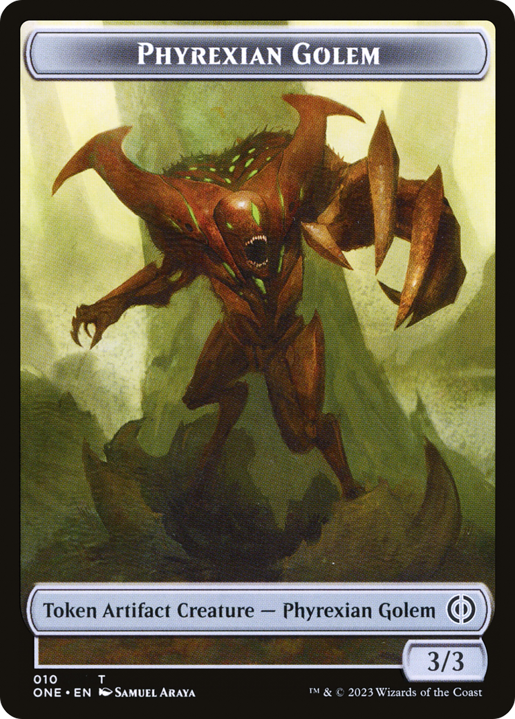 Phyrexian Golem (TONE-010) - Phyrexia: All Will Be One Tokens Foil - Premium MTG Single from Wizards of the Coast - Just $0! Shop now at Game Crave Tournament Store