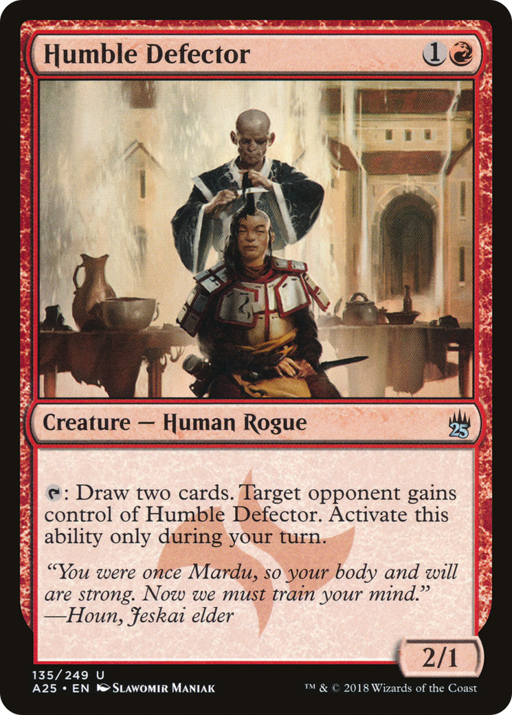 Humble Defector (A25-135) - Masters 25 Foil - Premium MTG Single from Wizards of the Coast - Just $0.08! Shop now at Game Crave Tournament Store