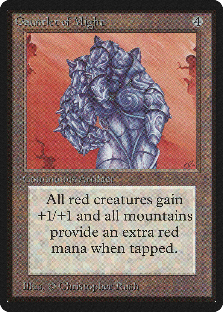 Gauntlet of Might (LEB-245) - Limited Edition Beta - Premium MTG Single from Wizards of the Coast - Just $671.50! Shop now at Game Crave Tournament Store