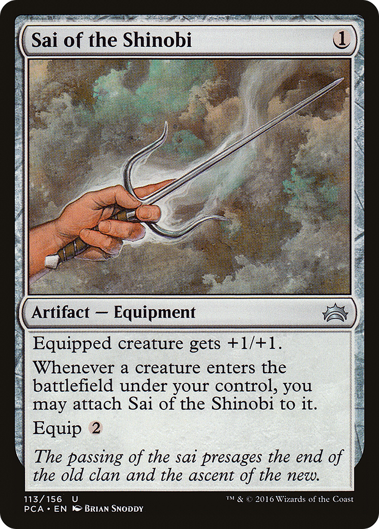 Sai of the Shinobi (PCA-113) - Planechase Anthology - Premium MTG Single from Wizards of the Coast - Just $0.26! Shop now at Game Crave Tournament Store