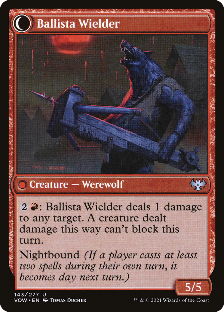 Ballista Watcher // Ballista Wielder (VOW-143) - Innistrad: Crimson Vow: (Double Faced Transform) Foil - Premium MTG Single from Wizards of the Coast - Just $0.08! Shop now at Game Crave Tournament Store