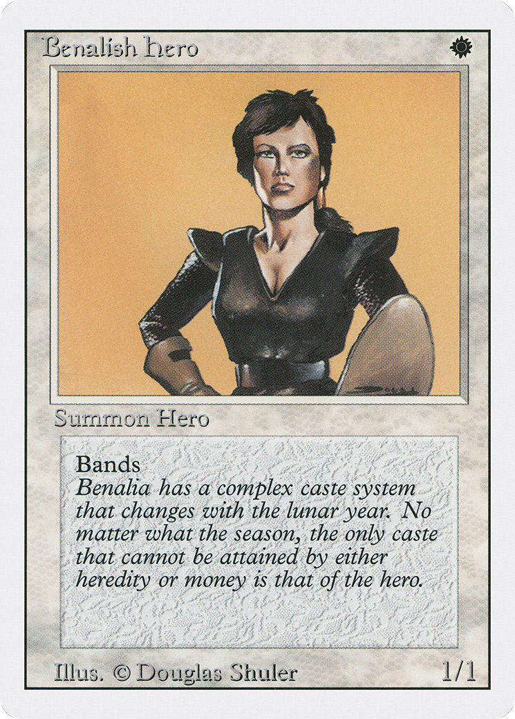 Benalish Hero (3ED-004) - Revised Edition - Premium MTG Single from Wizards of the Coast - Just $0.08! Shop now at Game Crave Tournament Store