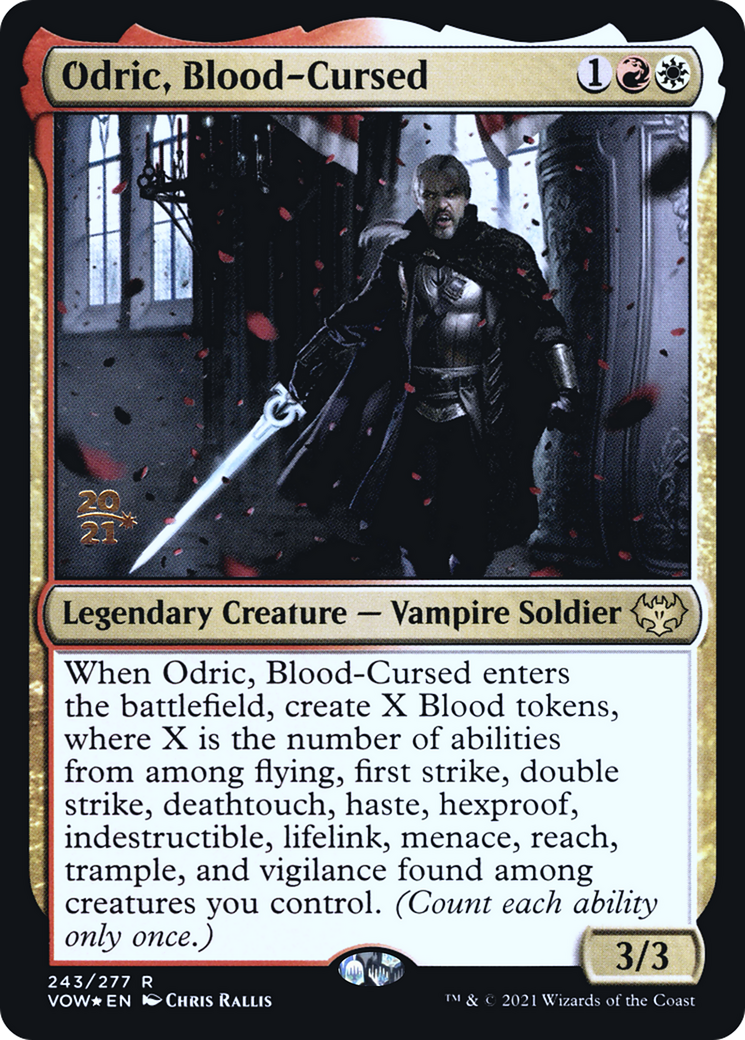 Odric, Blood-Cursed (PVOW-243S) - Innistrad: Crimson Vow Promos Foil - Premium MTG Single from Wizards of the Coast - Just $0.10! Shop now at Game Crave Tournament Store