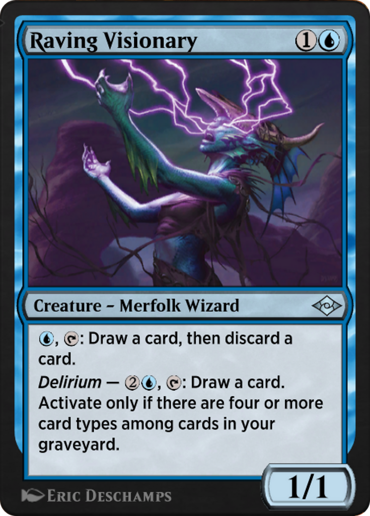 Raving Visionary (J21-234) - Jumpstart: Historic Horizons - Premium MTG Single from Wizards of the Coast - Just $0! Shop now at Game Crave Tournament Store