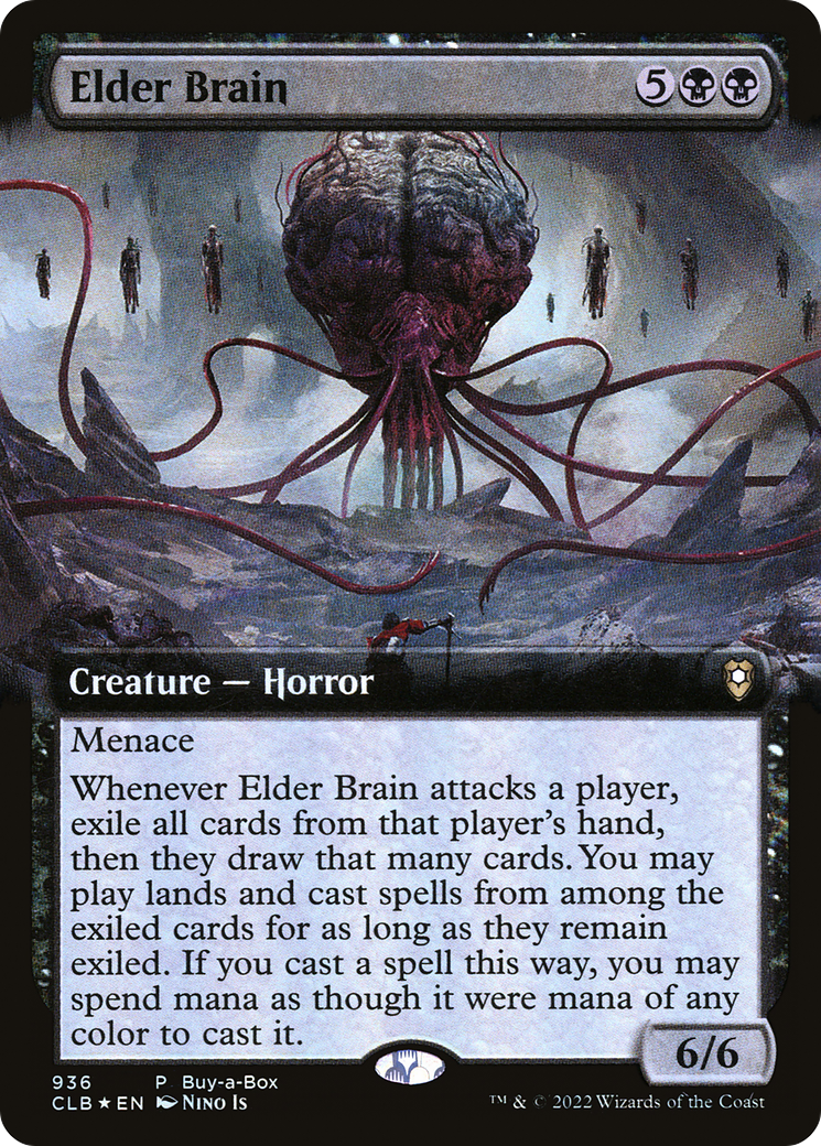 Elder Brain (CLB-936) - Commander Legends: Battle for Baldur's Gate: (Extended Art) Foil - Premium MTG Single from Wizards of the Coast - Just $0.13! Shop now at Game Crave Tournament Store