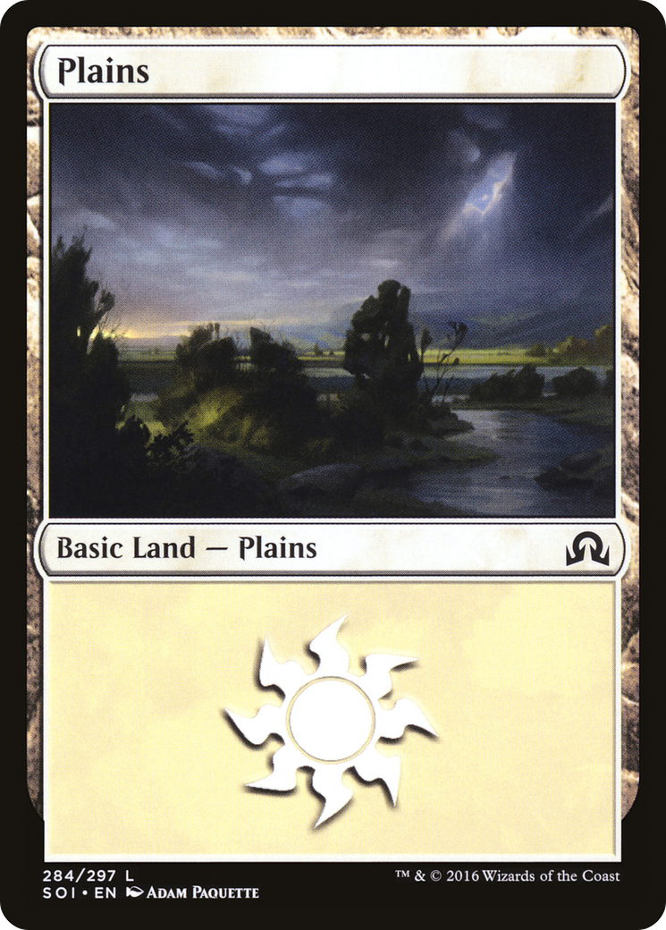 Plains (SOI-284) - Shadows over Innistrad - Premium MTG Single from Wizards of the Coast - Just $0.08! Shop now at Game Crave Tournament Store
