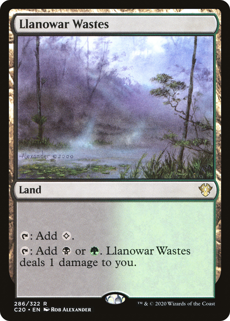 Llanowar Wastes (C20-286) - Commander 2020 - Premium MTG Single from Wizards of the Coast - Just $0.33! Shop now at Game Crave Tournament Store
