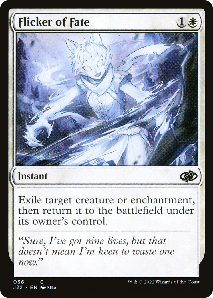 Flicker of Fate (J22-056) - Jumpstart 2022 - Premium MTG Single from Wizards of the Coast - Just $0.08! Shop now at Game Crave Tournament Store