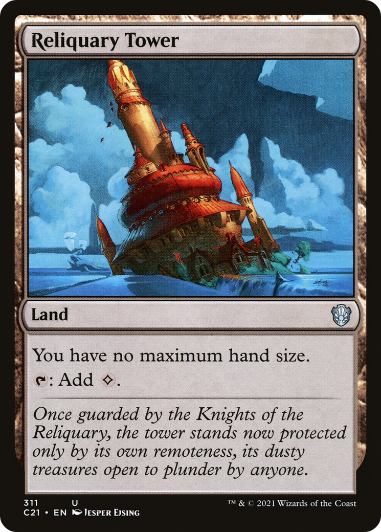 Reliquary Tower (C21-311) - Commander 2021 - Premium MTG Single from Wizards of the Coast - Just $0.53! Shop now at Game Crave Tournament Store