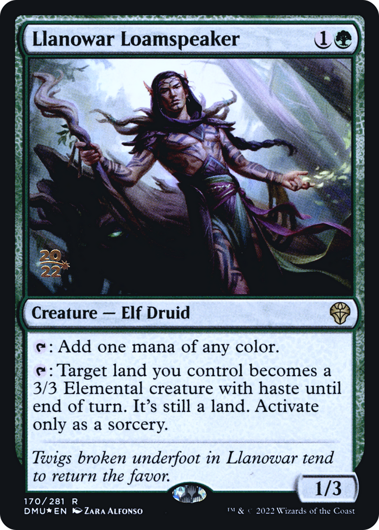 Llanowar Loamspeaker (PDMU-170S) - Dominaria United Promos Foil - Premium MTG Single from Wizards of the Coast - Just $0.52! Shop now at Game Crave Tournament Store