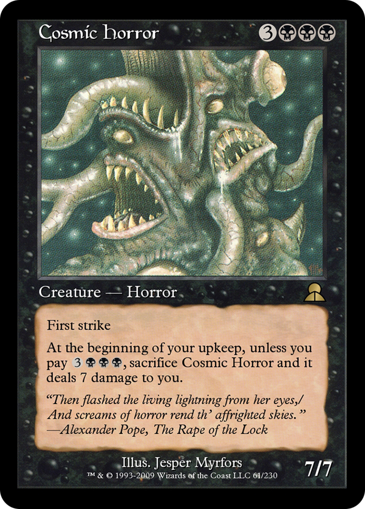 Cosmic Horror (ME3-061) - Masters Edition III - Premium MTG Single from Wizards of the Coast - Just $0! Shop now at Game Crave Tournament Store