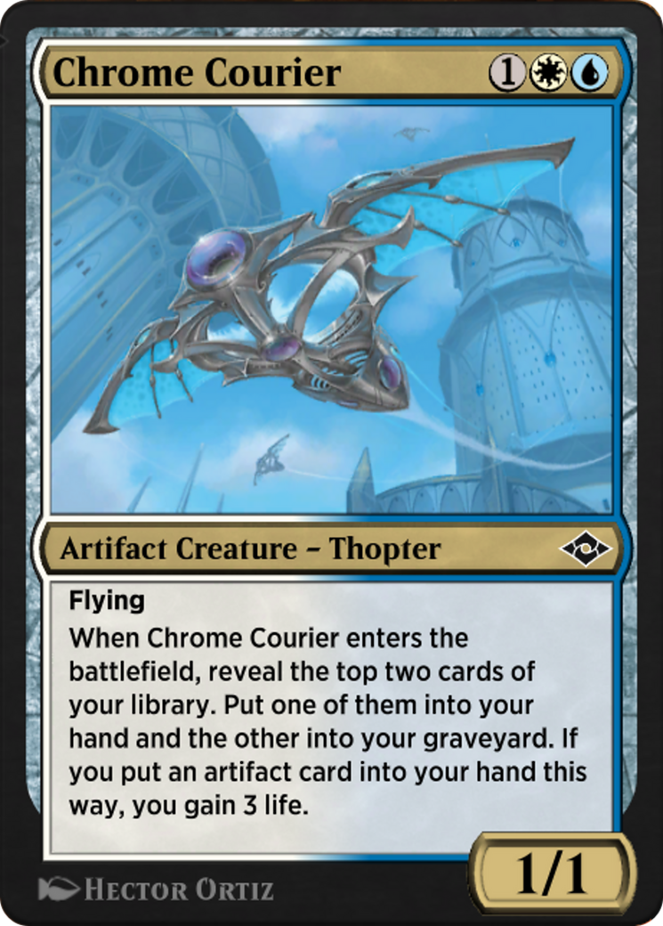 Chrome Courier (J21-684) - Jumpstart: Historic Horizons - Premium MTG Single from Wizards of the Coast - Just $0! Shop now at Game Crave Tournament Store