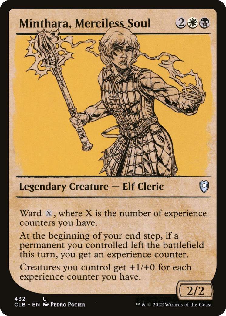 Minthara, Merciless Soul (CLB-432) - Commander Legends: Battle for Baldur's Gate: (Showcase) Foil - Premium MTG Single from Wizards of the Coast - Just $0.08! Shop now at Game Crave Tournament Store