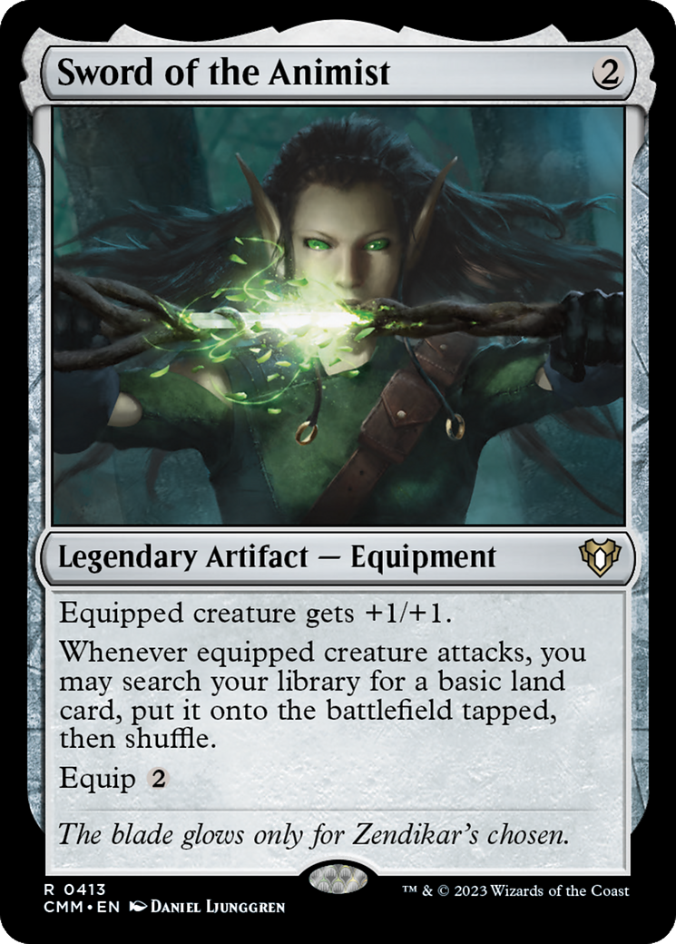 Sword of the Animist (CMM-413) - Commander Masters - Premium MTG Single from Wizards of the Coast - Just $2.25! Shop now at Game Crave Tournament Store