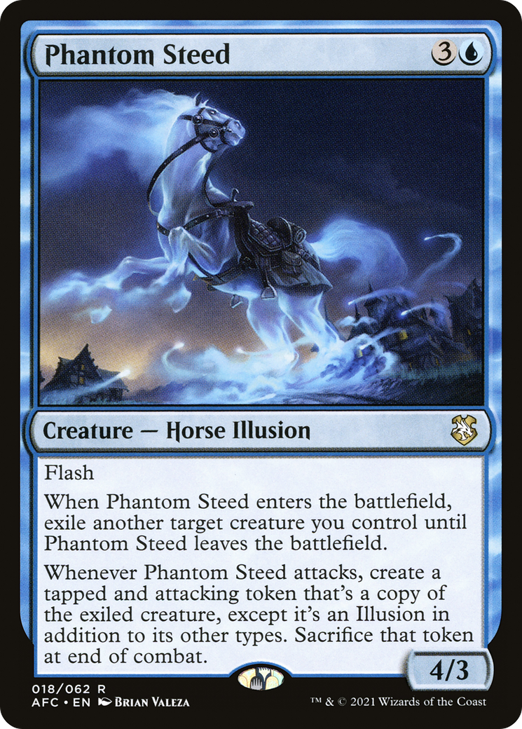 Phantom Steed (AFC-018) - Forgotten Realms Commander - Premium MTG Single from Wizards of the Coast - Just $0.10! Shop now at Game Crave Tournament Store