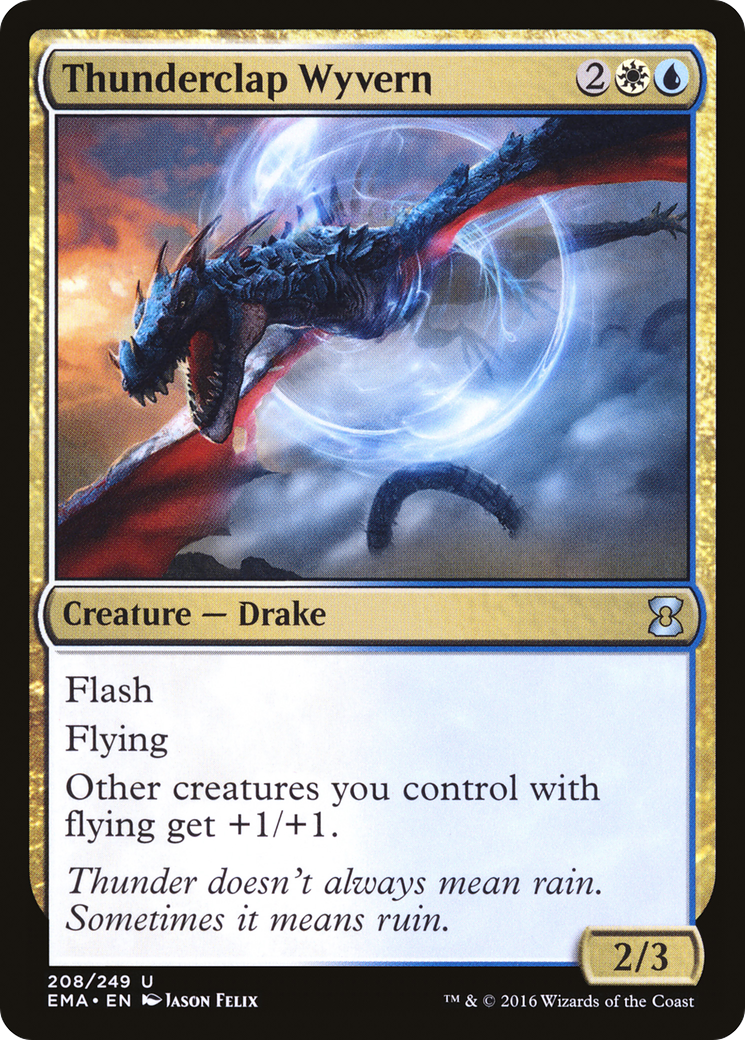 Thunderclap Wyvern (EMA-208) - Eternal Masters - Premium MTG Single from Wizards of the Coast - Just $0.08! Shop now at Game Crave Tournament Store