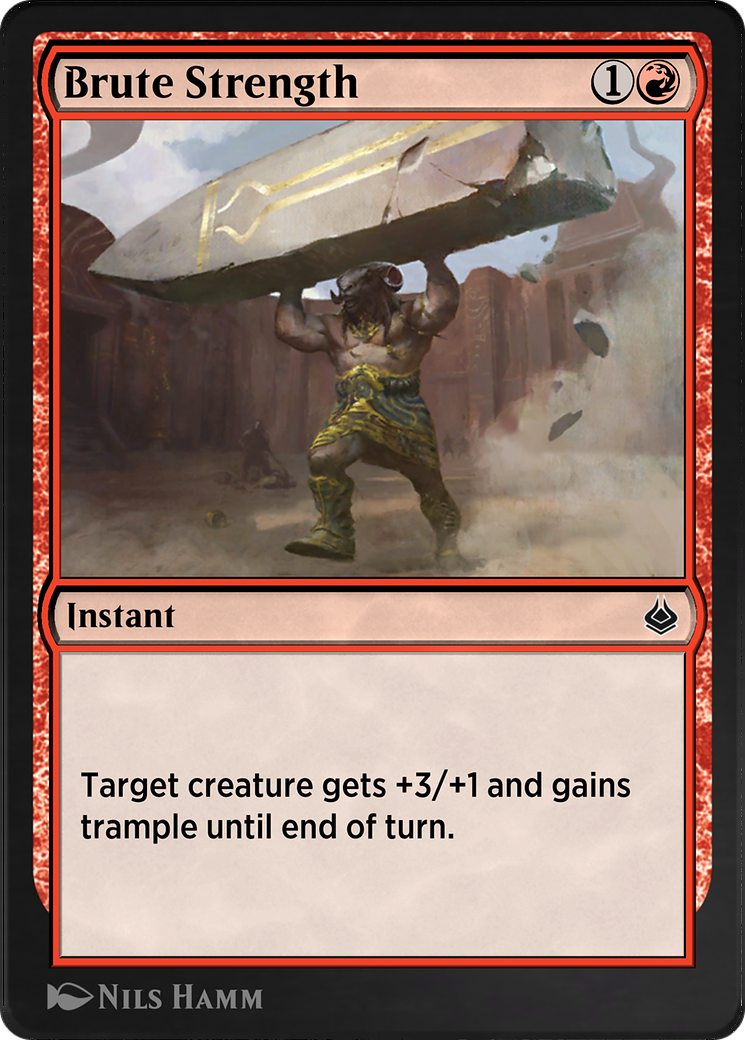 Brute Strength (AKR-142) - Amonkhet Remastered - Premium MTG Single from Wizards of the Coast - Just $0! Shop now at Game Crave Tournament Store