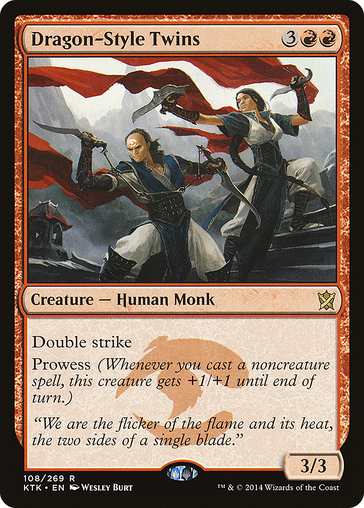 Dragon-Style Twins (KTK-108) - Khans of Tarkir - Premium MTG Single from Wizards of the Coast - Just $0.08! Shop now at Game Crave Tournament Store