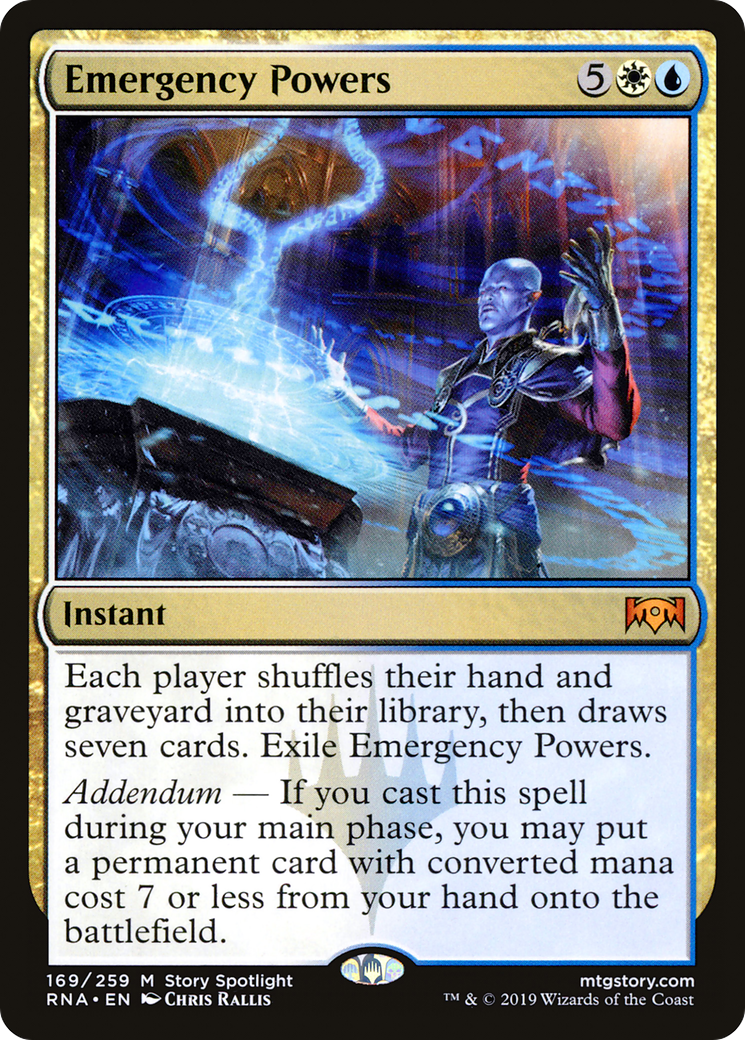 Emergency Powers (RNA-169) - Ravnica Allegiance Foil - Premium MTG Single from Wizards of the Coast - Just $0.48! Shop now at Game Crave Tournament Store