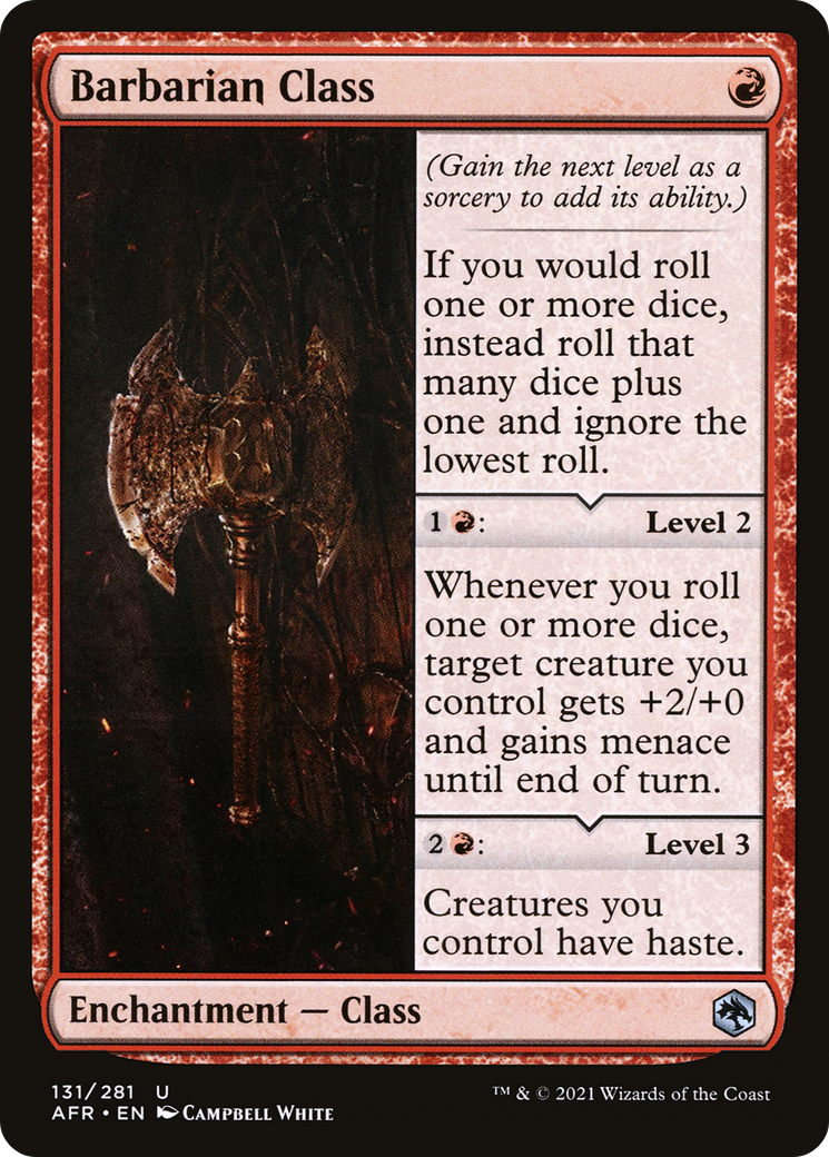 Barbarian Class (AFR-131) - Adventures in the Forgotten Realms Foil - Premium MTG Single from Wizards of the Coast - Just $0.19! Shop now at Game Crave Tournament Store