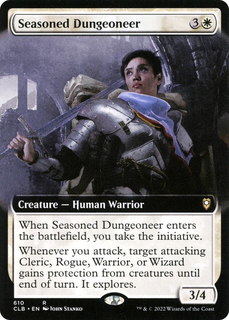 Seasoned Dungeoneer (CLB-610) - Commander Legends: Battle for Baldur's Gate: (Extended Art) - Premium MTG Single from Wizards of the Coast - Just $0.85! Shop now at Game Crave Tournament Store