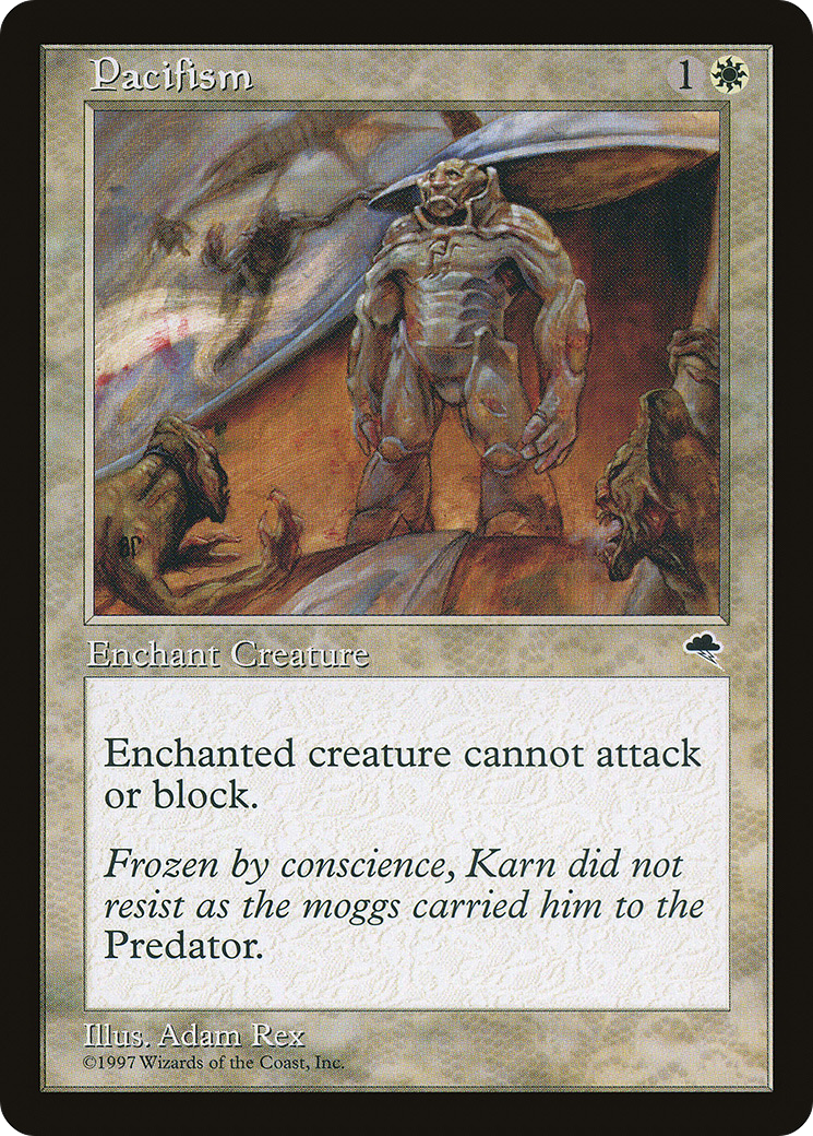 Pacifism (TMP-034) - Tempest - Premium MTG Single from Wizards of the Coast - Just $0.08! Shop now at Game Crave Tournament Store