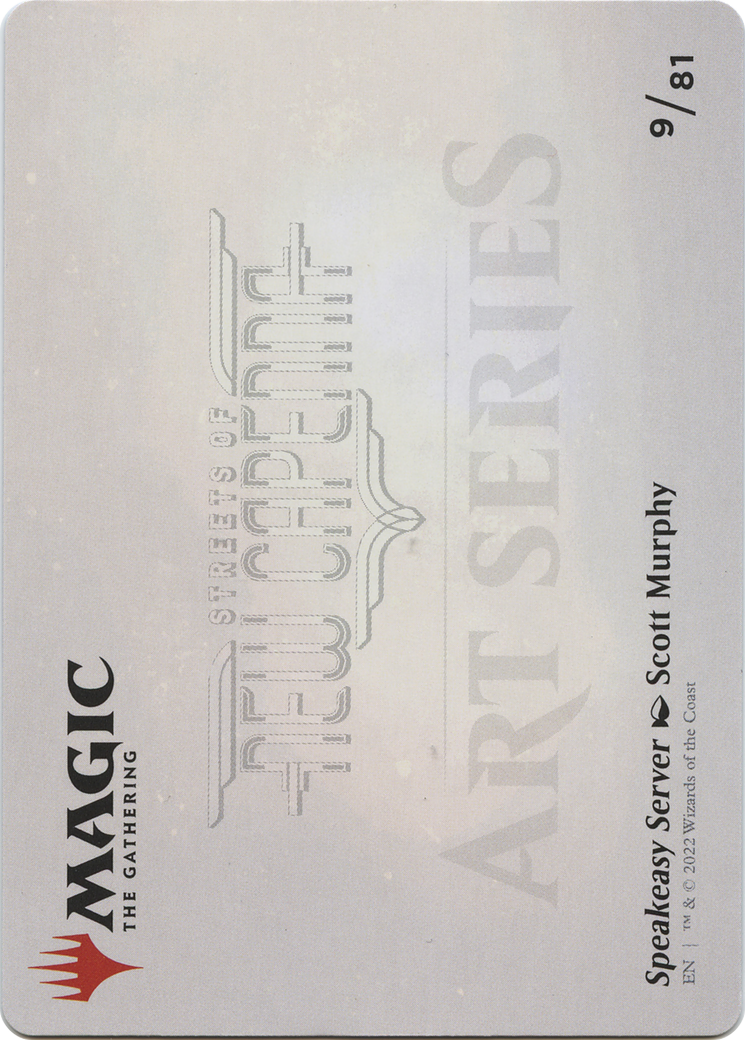 Speakeasy Server // Speakeasy Server (ASNC-009) - New Capenna Art Series (Borderless) Foil - Premium MTG Single from Wizards of the Coast - Just $0! Shop now at Game Crave Tournament Store